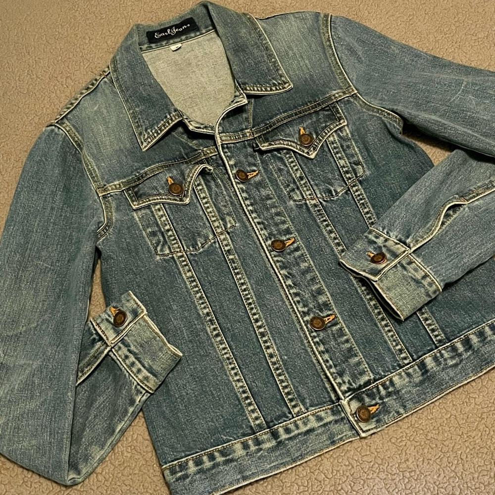 ✨Vintage ASO Lorelai Gilmore Earl Jean Denim Jacket ✨ - Picture 9 of 12